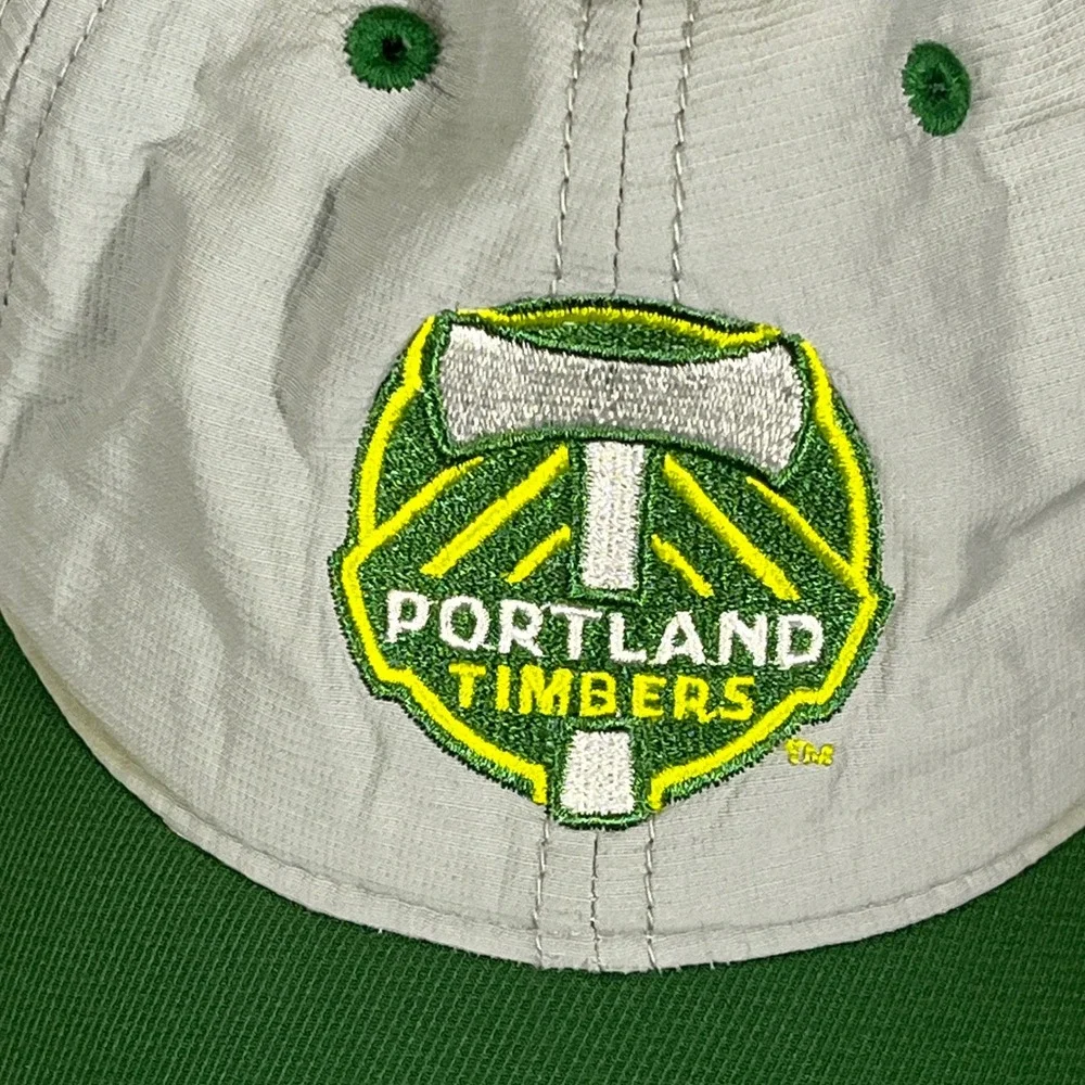 Adidas Portland Timbers MLS Gray Green Climalite Strapback Hat OSFM AN537